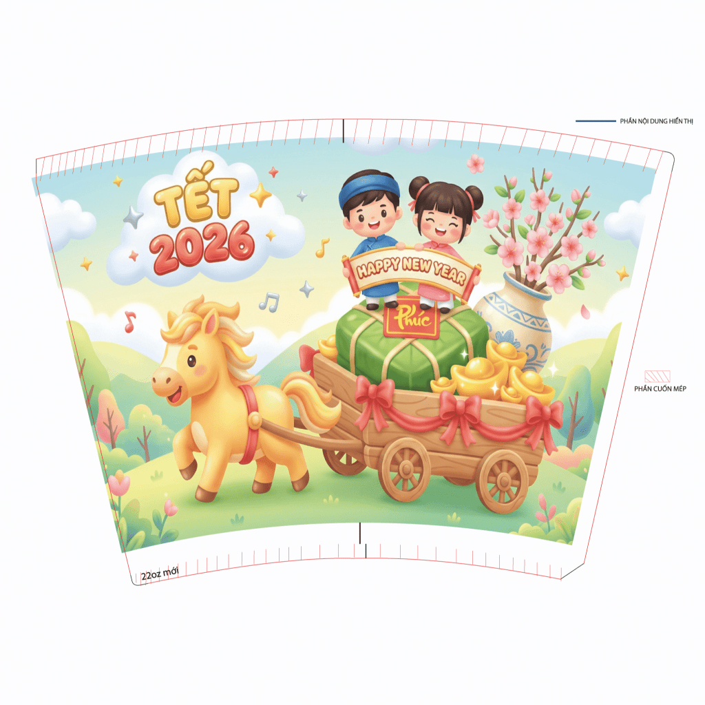 MẪU THIẾT KẾ LY TẾT 2026