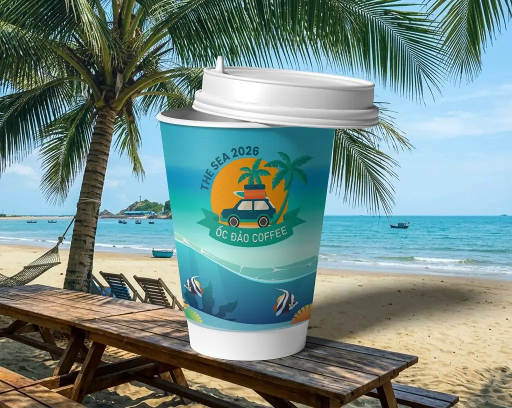 Khi một chiếc ly giấy đẹp trở thành lý do khiến khách chụp ảnh, đăng story và quay lại.