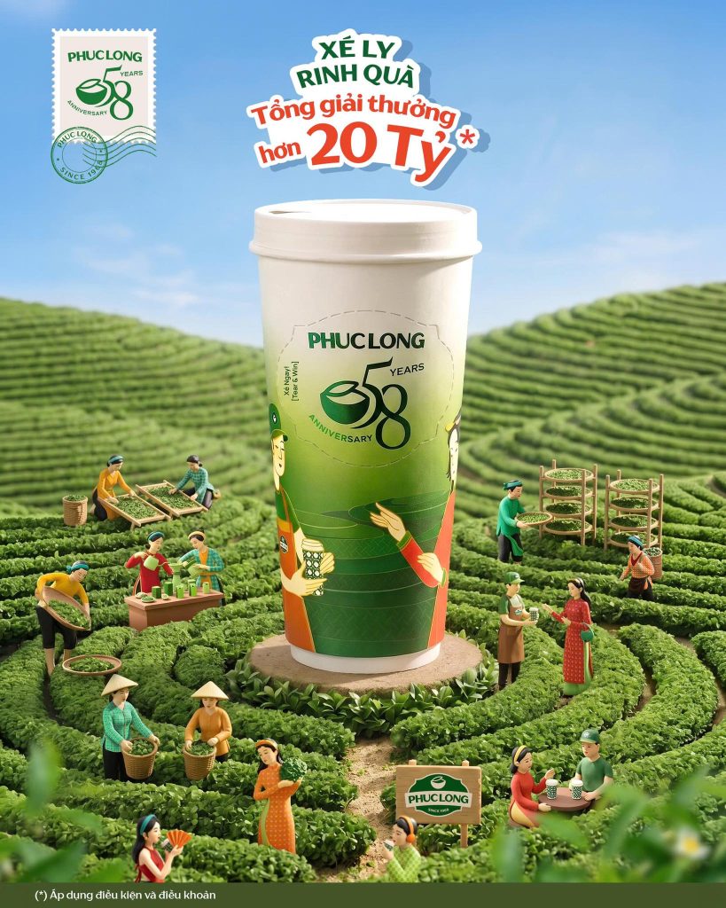 Bạn Có Biết Thương Hiệu Phúc Long Vừa Ra Mắt "Ly Giấy Xoay Xé Nhãn" Nhân Sinh Nhật 58 Năm Vô Cùng Độc Đáo?